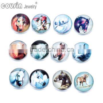 18mm Glass Snap Button Cutomized for Interchangeable Charm Jewelry Fit Snap Button Jewelry Cousin Jewelry photo-2