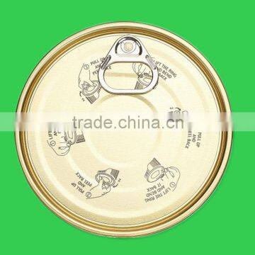 153mm tinplate easy open end tin can lid