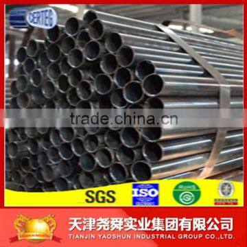 black round ERW oiled steel pipe with good quality