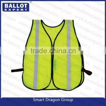 China Mesh polyester fluorescent fabrics reflective safety hi vis vest