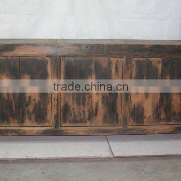 six door nature color wood cabinet