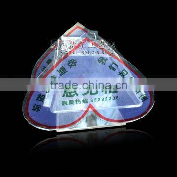 GH-RJ015 Heart Shape High Polished Acrylic Suggestion Box ,modern Acrylic Suggestion Box photo-2