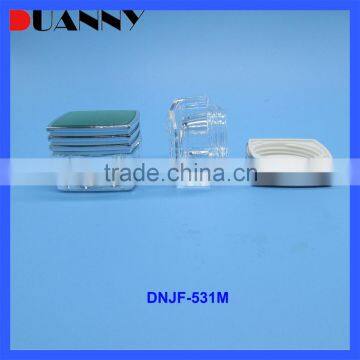 Acrylic Packaging Cosmetic Clear Face Cream Jar Square For Skincare