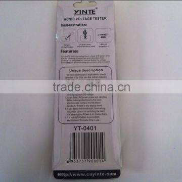 China Factory Digital LCD Display Voltage Tester Pen Screwdriver Type Tester With New ABS Plastic Gold Pcb photo-5