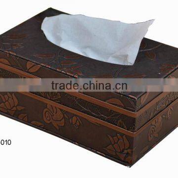 Classical Leather Tissue Box