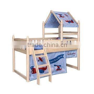 Hot sales kids canopy bed Junior Loft Bunk Bed,Midsleeper Bed For Childern#SP-C104