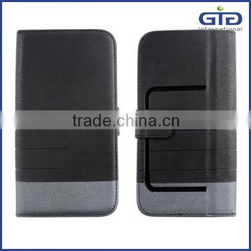 [GGIT] Wholesale Color Block Flip Case Mobile Phone Cover Universal Leather Case