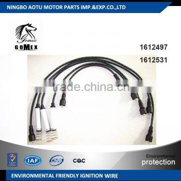 High voltage silicone Ignition wire set, ignition cable kit, spark plug wire1612497,1612531 for OPEL