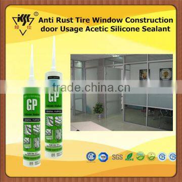 Anti Rust Tire Window Construction door Usage Acetic Silicone Sealant