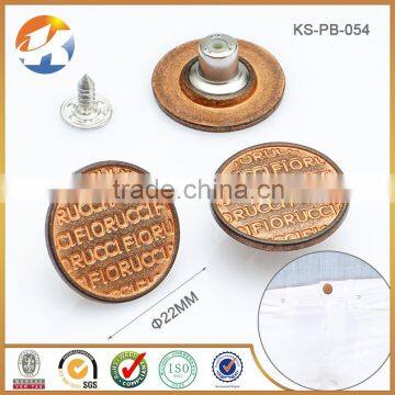 Fashion Alloy Red Copper Custom Engraved Logo Metal Jean Button                        
                                                Quality Choice
