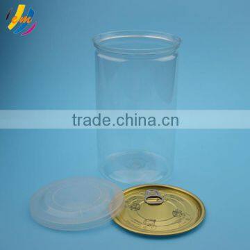 Round palstic pet container for canned food supplier in China