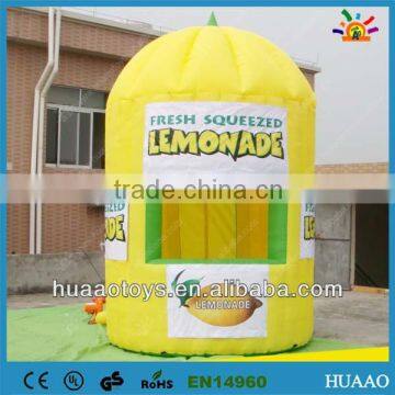 Hot sale lemonade show display inflatable booth