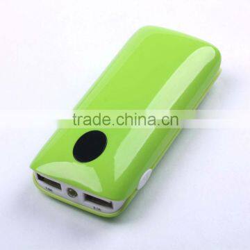 5200mah mobile phone charging station with dual output 5V/1A and 5V/2.1A