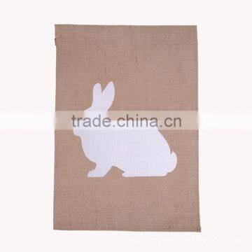 Personalized Monogram Linen Blank Garden Flag