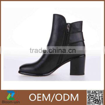 2015 New design High quality PU leather boots/ fashion lady ankle boots