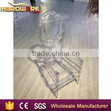 hotel crystal chairs round back,transparent clear crystal hall chairs