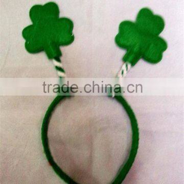 Clover headband for St. Patrick's Day