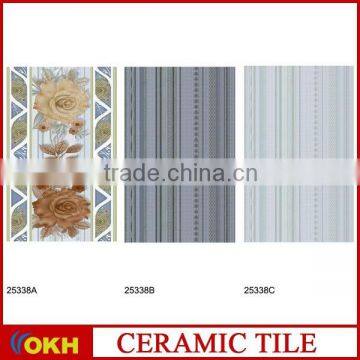 3D ink jet cheap ceramic wall tile for kitchen and bathroom 25x40 #25338