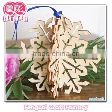 [Manufacturer/OEM Service] Wooden hanging Star Christmas Decoration