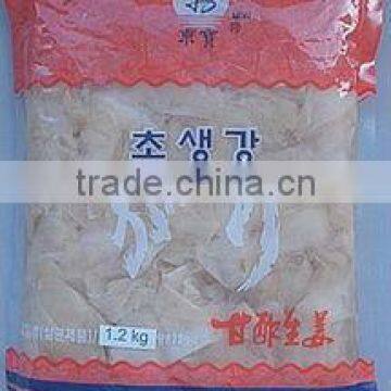 natural 750g/bag very popular in south Korea sushi ginger