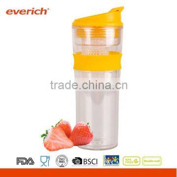 16oz Double Wall Tritan Tumbler With Flip Lip and Fruit Infuser photo-2