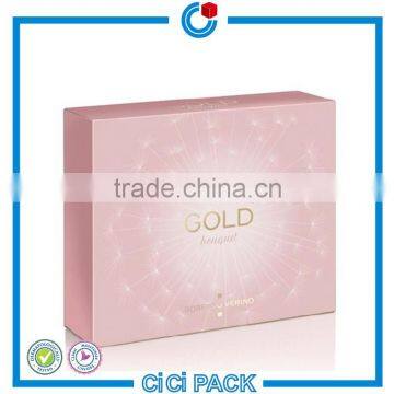 White paper cosmetic facial mask box packaging custom