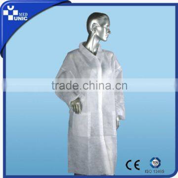 Non Woven PP Fabric Disposable Lab Coat