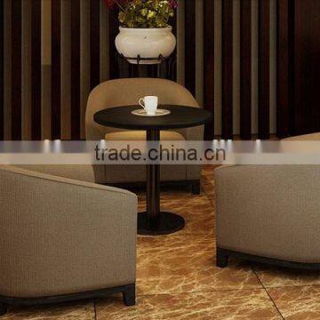 Modern fashion public plastic restaurant sofa