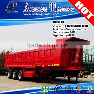 3 or 2 axle tipping cargo box semi trailer with air suspension (size& platform optional)