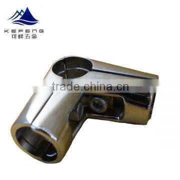 Metal rack fastener for round tube