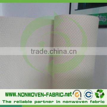 anti skid virgin polyprpylene spunbond non slip fabric with pvc dot