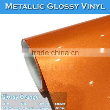 Glossy Chrome Metallic Cool Sticker Self Adhesive Car Wrap Vinyl