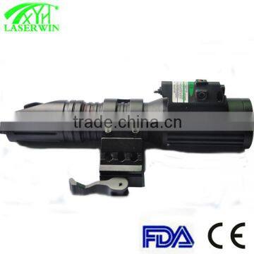 1000 Lumen High Powerful Led Flashlight Military Green Laser Sight for Long Rifle photo-4