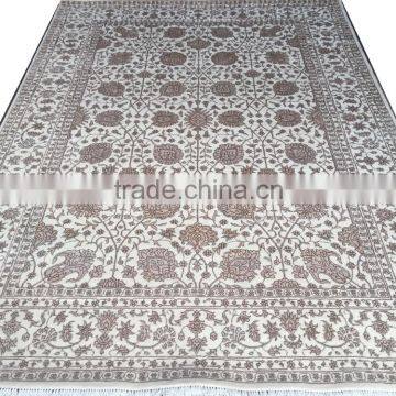 White Wool Viscose Carpet