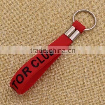 Wholesale Printed Bulk Keychain Silicone Wristband Keychain photo-5