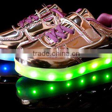 New Design 7 Color Led Light up Funny Kids Shoes Supplier's Choice