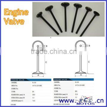 SCL-2013071406 Used Stainless Steel For Motorcycle Engine Valve Materials