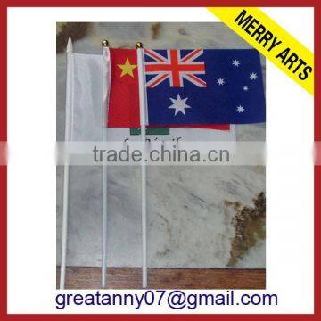  website promotional multinational flag plastic stick flags made in china