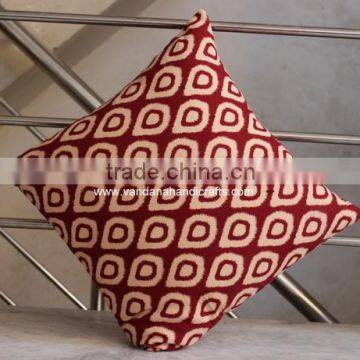 Home Decoration Square Shape Cushion Cover Sanganeri Printed Cotton Cushion Covers Hand Block print