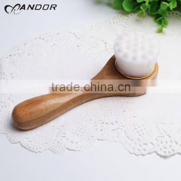 Wholesale beauty supply bamboo handle pore cleansing brush synthetic bristle