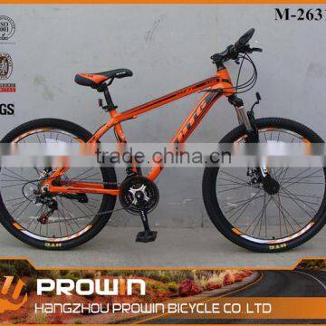 2016 in stock 26" 21 speed alloy mountain bike/bicicletas mountain bike/orange mountain bike frame full suspension (PW-M26314)