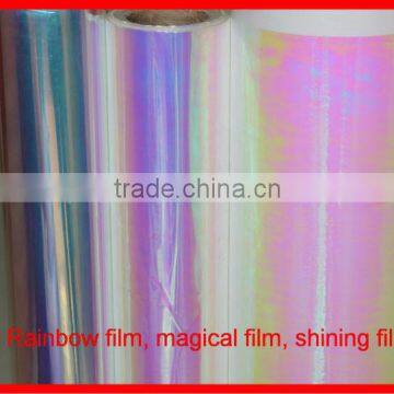 Rainbow PET film for texitle yarn