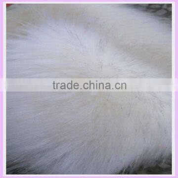 55mm white 100% Acrylic wholesale pattern fur coats faux fur ankara fabric high density