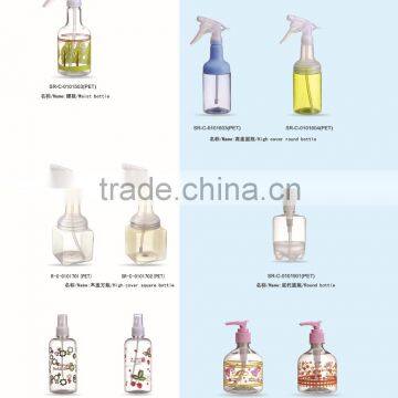 600ml Body Lotion Spray Bottle Shampoo Plastic Box Empty Bottle Squeeze