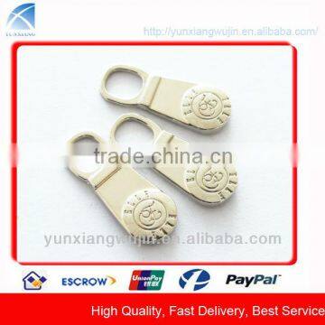 CD8746 Metal Silver Custom Designer Zipper Puller