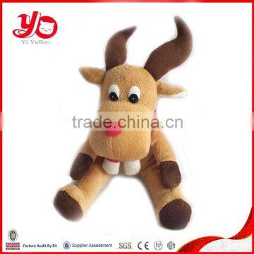 Christmas gift cute reindeer plush soft toys,plush stuffed reindeer toy