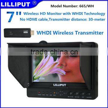 Lilliput 665/WH 7 inch Wireless HD Monitor Transmitter distance 30-meter With HDMI Input