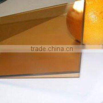 The newest products China supplier flat shape gold bronze tinted float glass with CE,CCC,ISO i