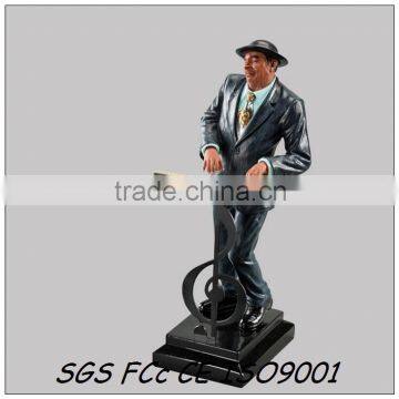 piano player Resin Figurines for Crafts/custom make your own figurines/resin player figurines factory