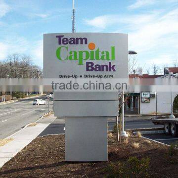 Custom aluminum silk screen printing free standing sign road sign